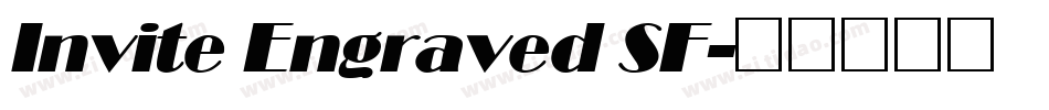 Invite Engraved SF字体转换